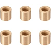 Rodamiento auto-lubricante 6 mm- 8 mm I.D.- de sourcing map. Buje de rodamientos de bronce sinterizado.- 6x10x10 (6Qty)